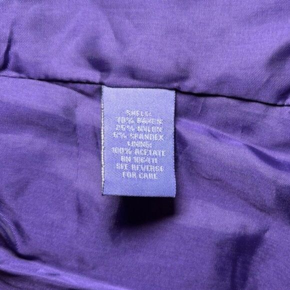 Purple Vivienne Tam Blazer Women's Medium - Picture 4 of 5